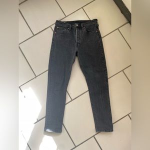 Levi’s 501’s Skinny Black Stipe Jeans